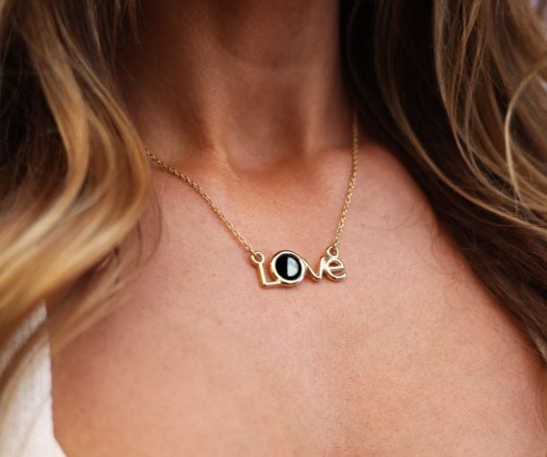 Luna Love Necklace and Satellite Bracelet in Gold Bundle