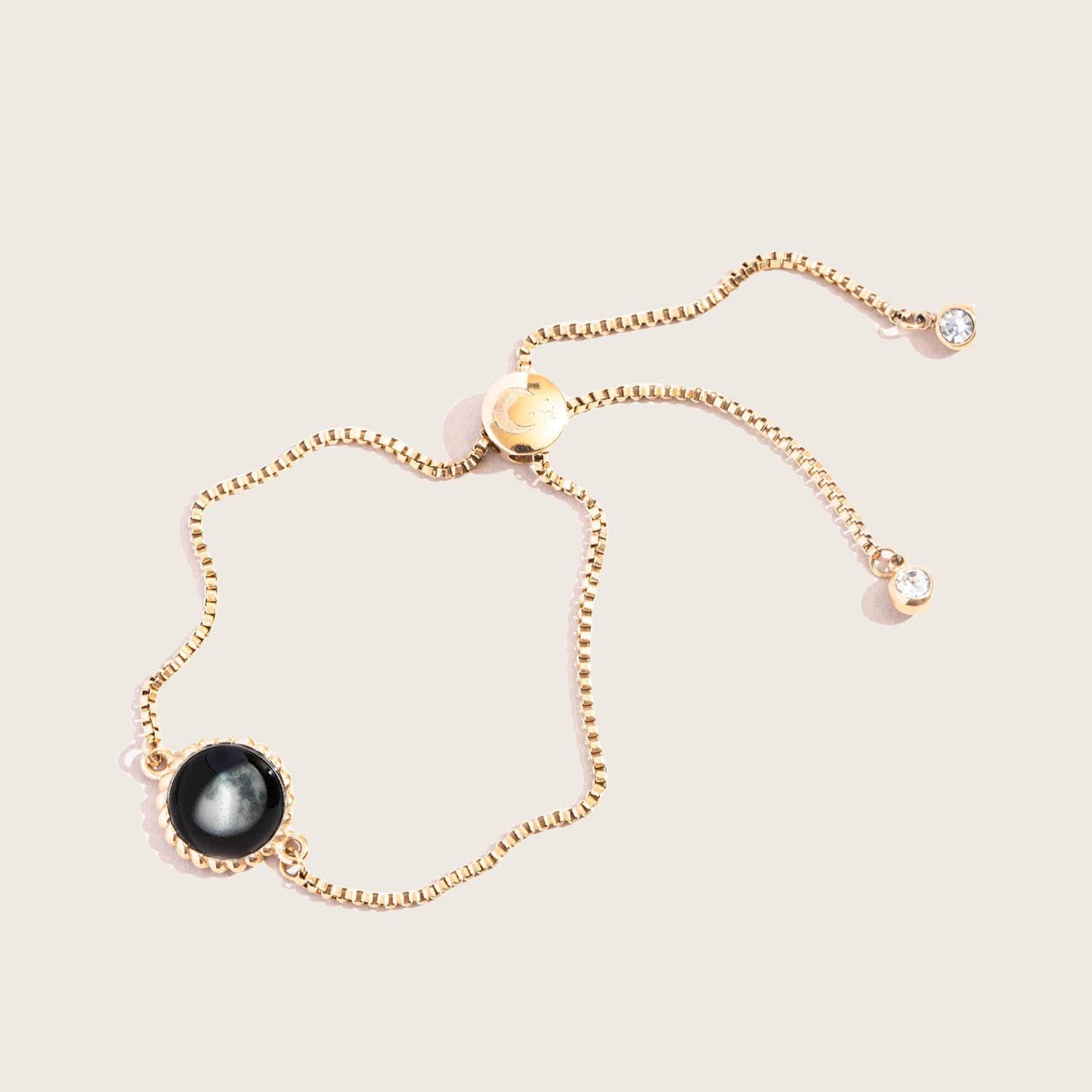 Moonglow Gold-Plated Initial Pearl Bracelet