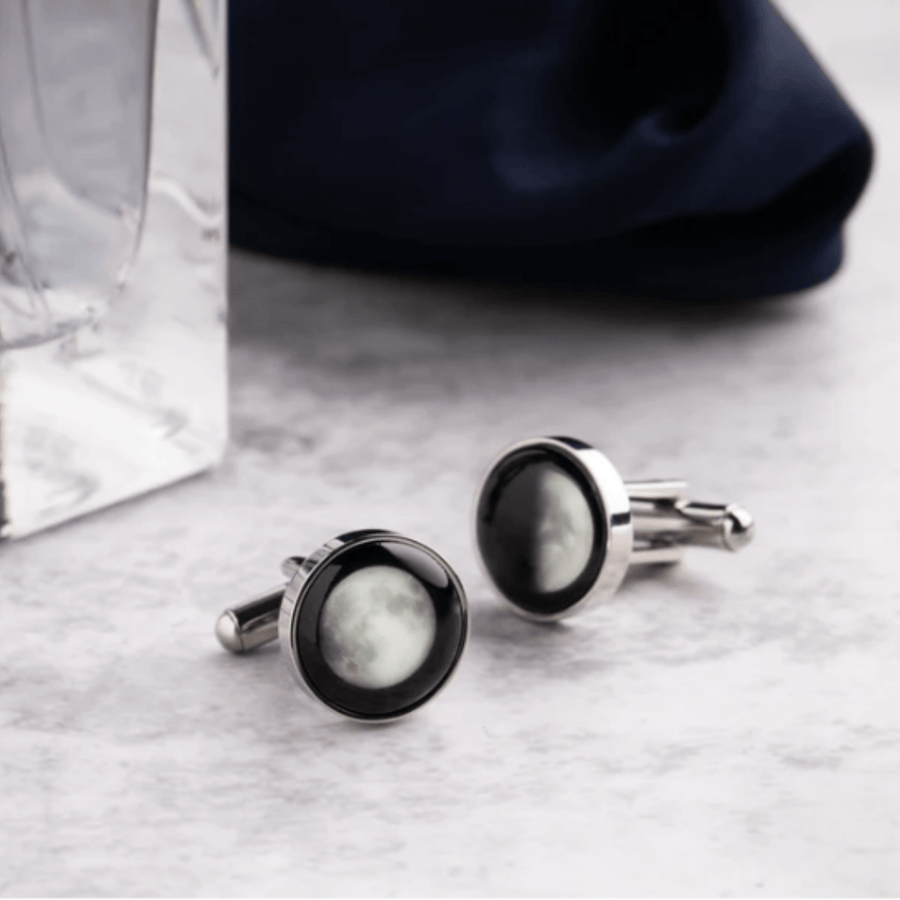 The Maginus Cufflinks in Silver Stainless Steel