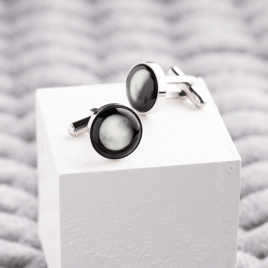 The Maginus Cufflinks in Silver Stainless Steel