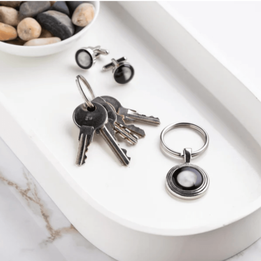 The Maginus Cufflinks in Silver Stainless Steel