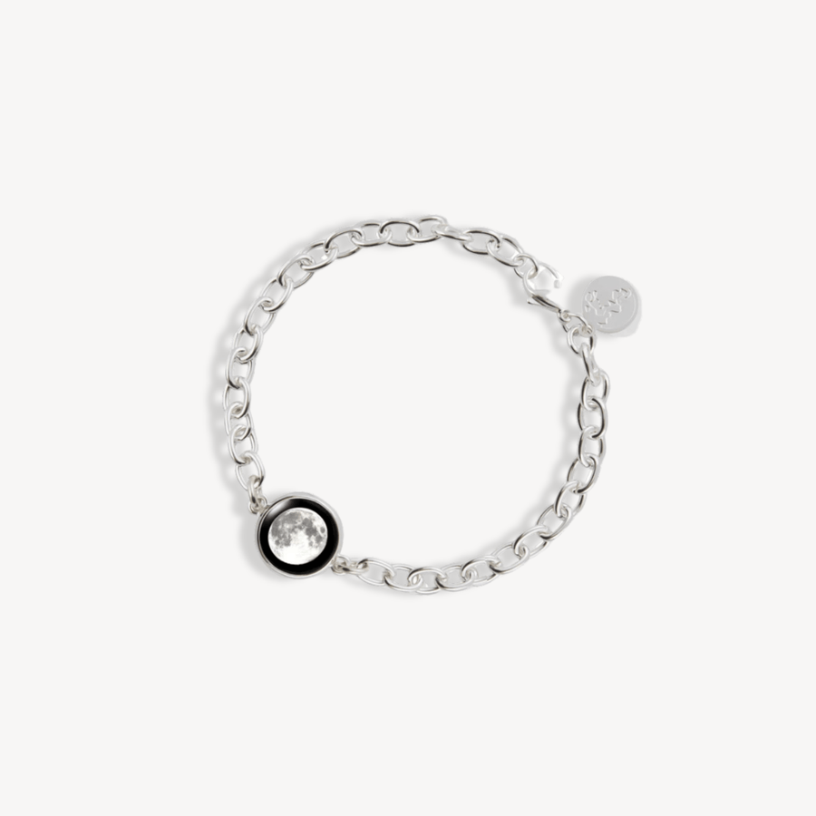 Ensemble collier Charmed Simplicity et bracelet à maillons en argent