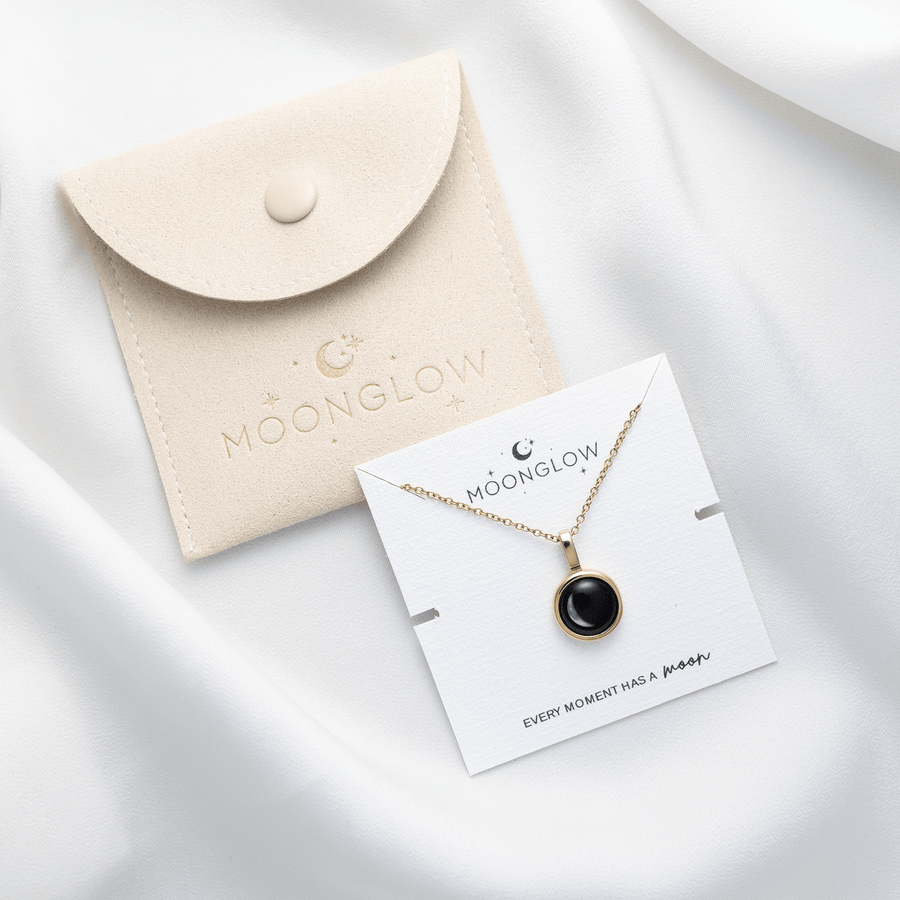 One Moon Locket in Stainless Steel