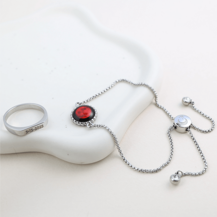 Lunar Eclipse Carina Twist Bracelet in Stainless Steel