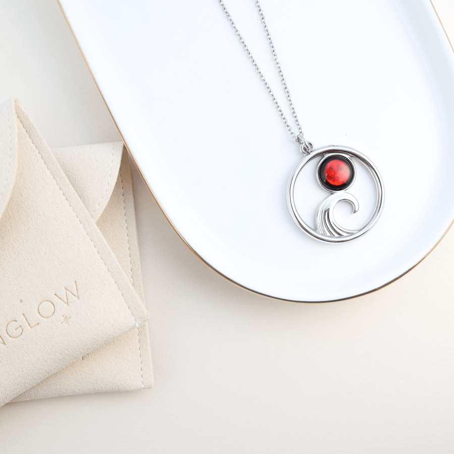 Lunar Eclipse Tide Necklace in Stainless Steel