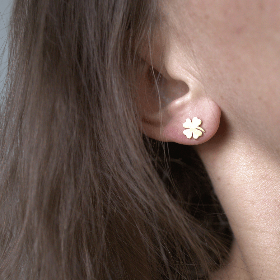 Golden Clover Studs