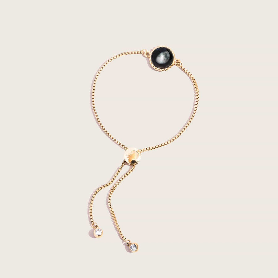 Carina Twist and Engravable Bar Bracelet in Gold