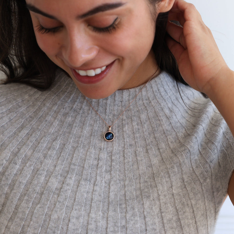 The Astral Sky Light Necklace in Rose Gold
