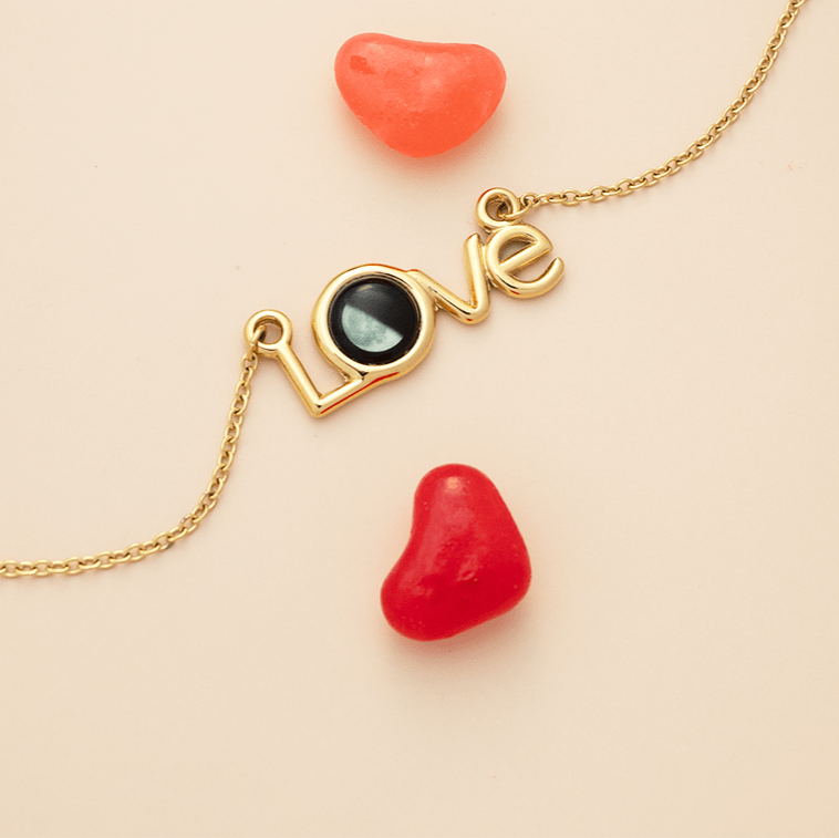 Luna Love Necklace in Gold