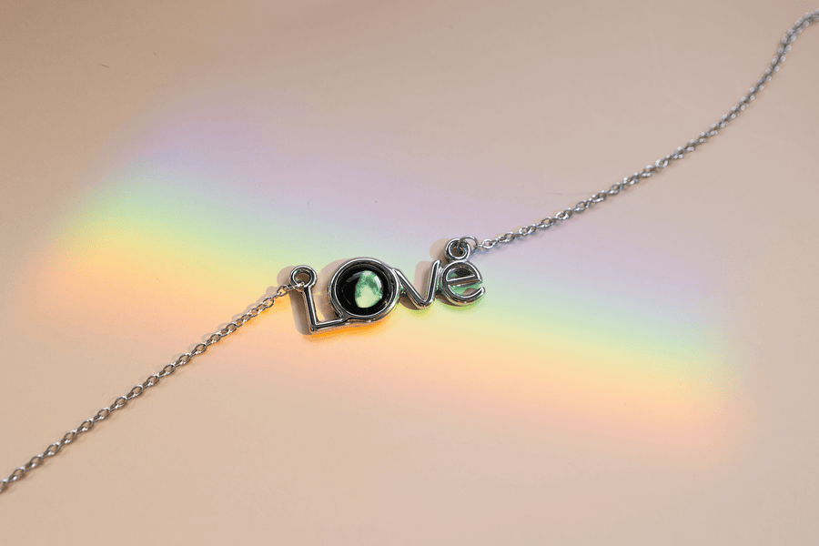 Luna Love Necklace and Love ring in Stainless Steel