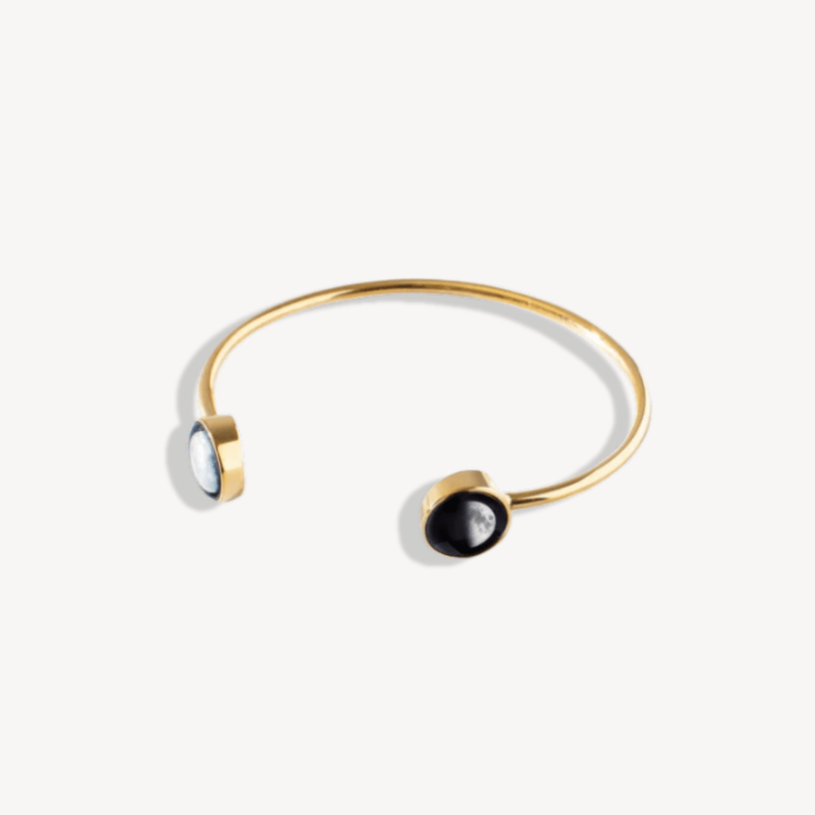 Lunar Dyad Cuff in Gold