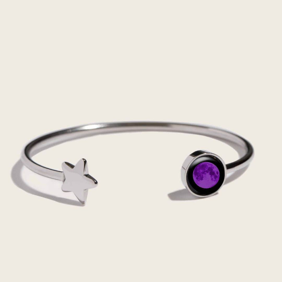 Purple Moon Crépuscule Cuff in Stainless Steel
