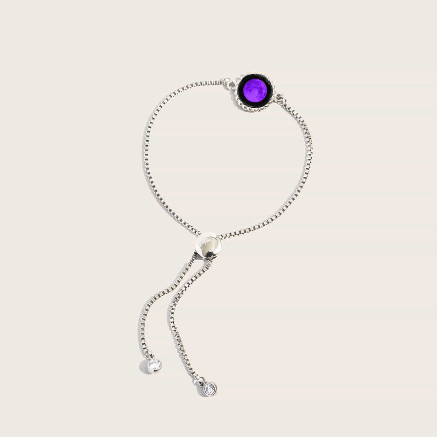 Purple Moon Carina Twist Bracelet in Stainless Steel