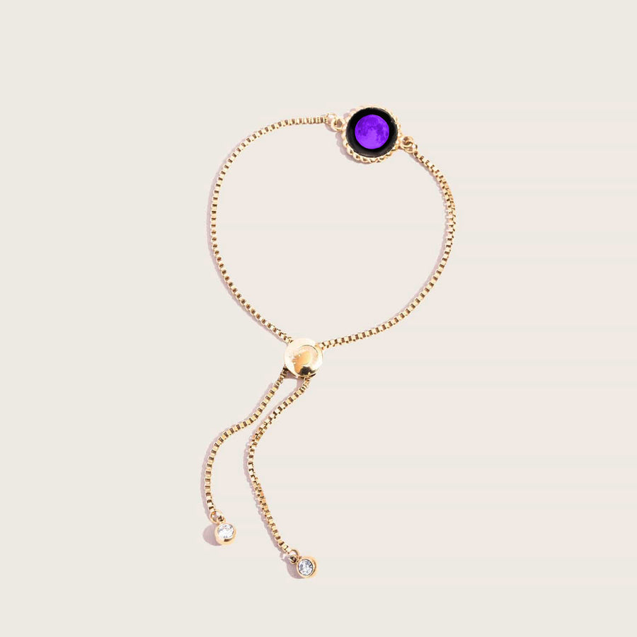 Purple Moon Carina Twist Bracelet in Gold