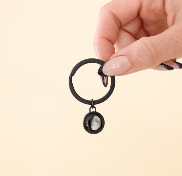 Groomsmen Moon memory keychain in Black Bundle  - Buy 4, Get 1 FREE