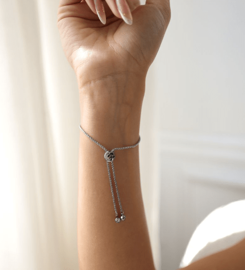 Carina Twist Bracelet in Stainless Steel Moonglow Jewelry