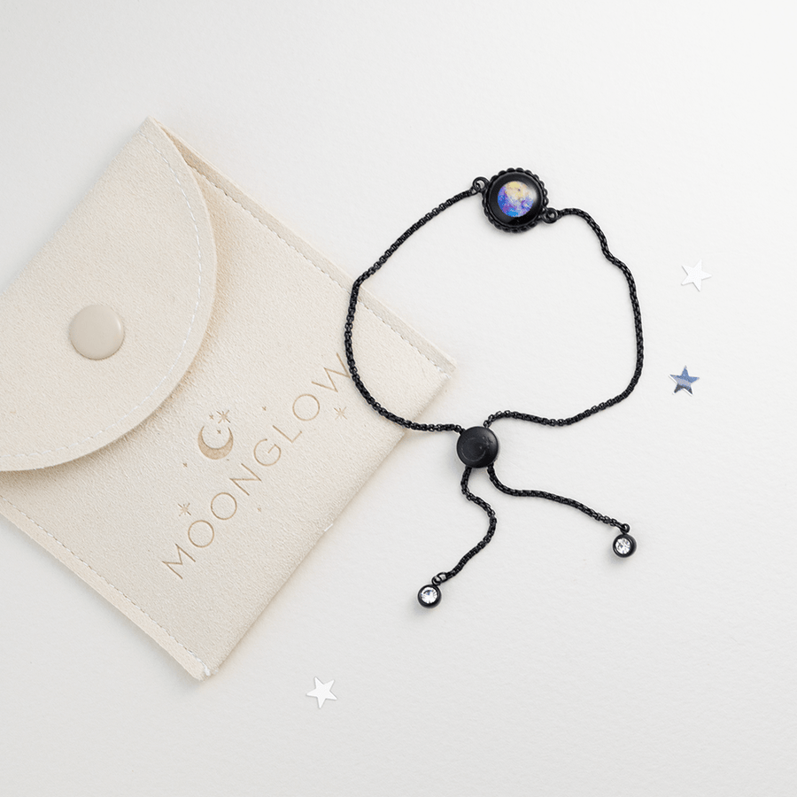 Bracelet torsadé Mercury Retrograde Carina en noir