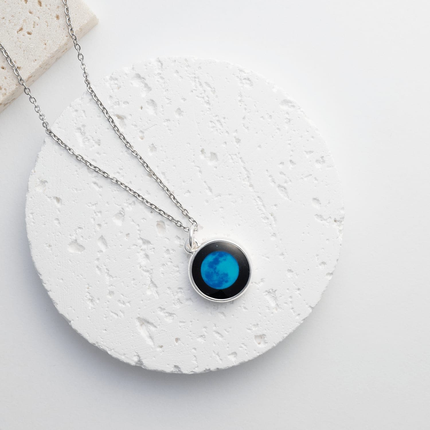 Blue Moon Moonglow Pendant Logo Moon Glow Jewellery Theia Necklace