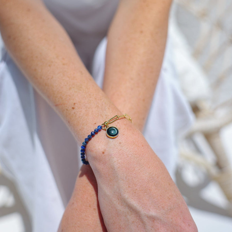 Bhavana Crystal Bracelet- in Lapis