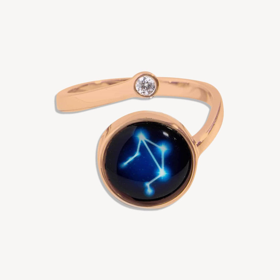 The Astral Spiral Ring in Rose Gold