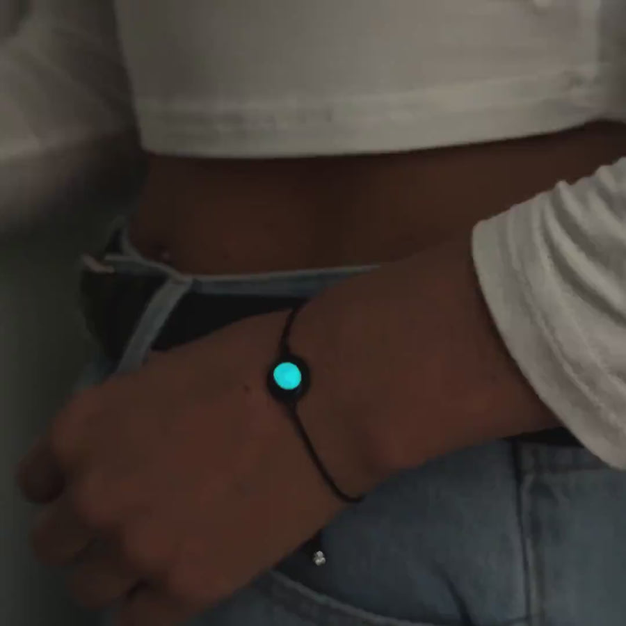 Bracelet torsadé Cosmos Carina en noir