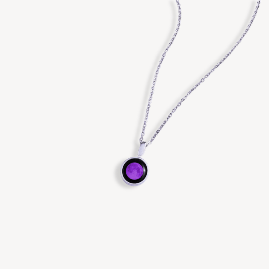 Purple Moon Sky Light in Stainless Steel