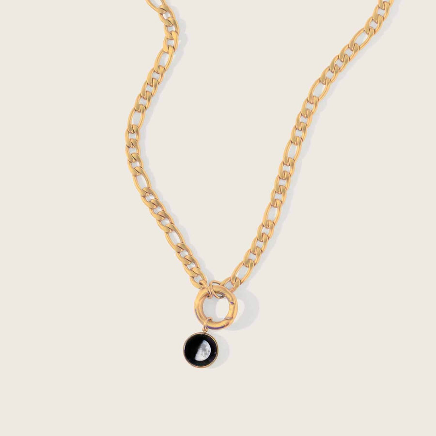 Figaro Necklace in Gold Moonglow Jewelry 