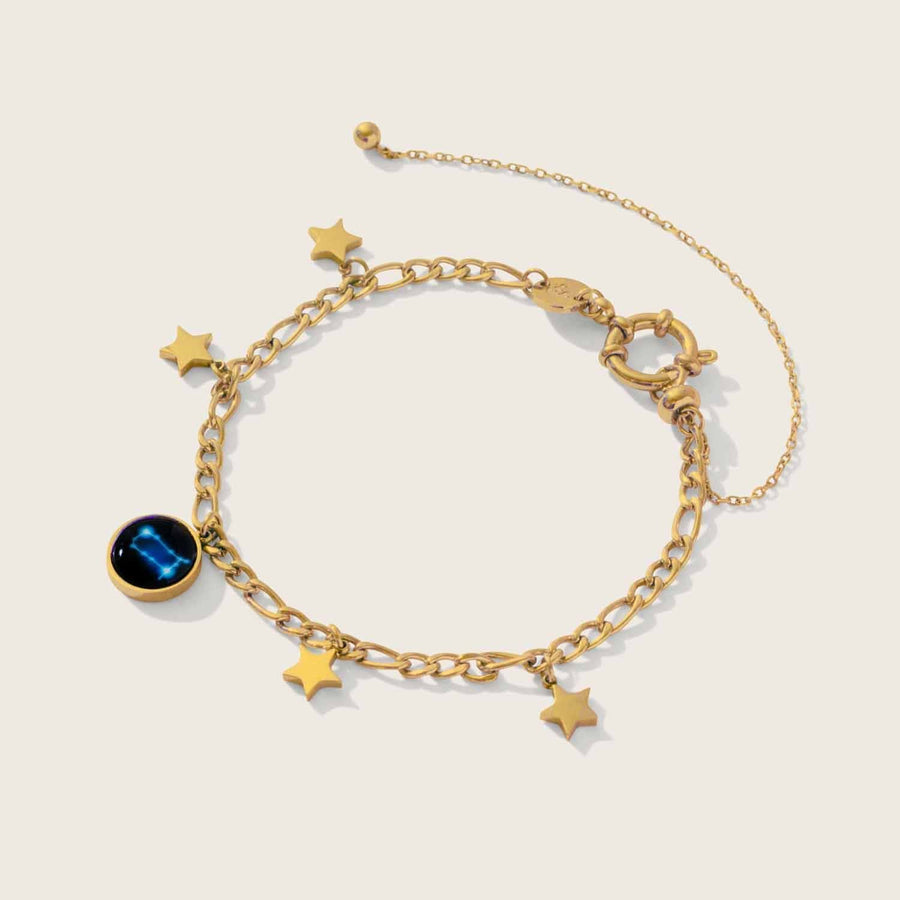 The Astral Mae Anklet in Gold Moonglow Jewelry