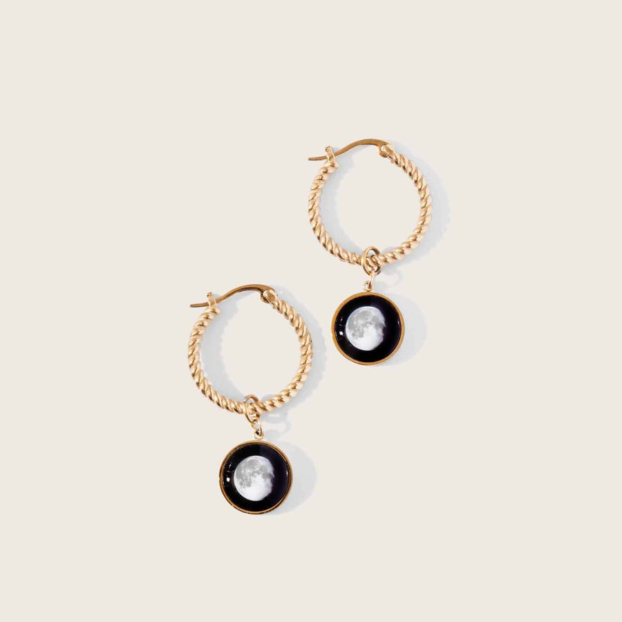 The Carina Hoops in Gold