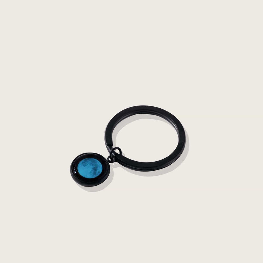 Moon Memory Key Ring in Black Moonglow Jewelry 