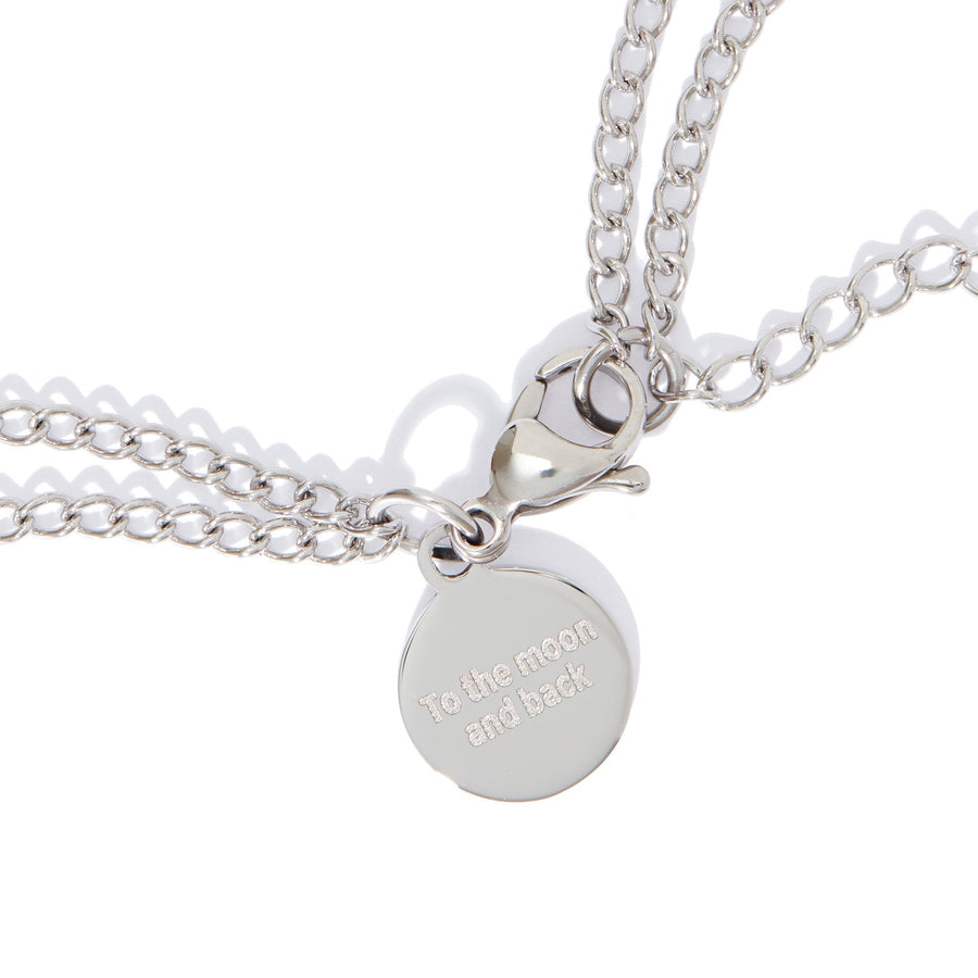 Engravable moonglow tag