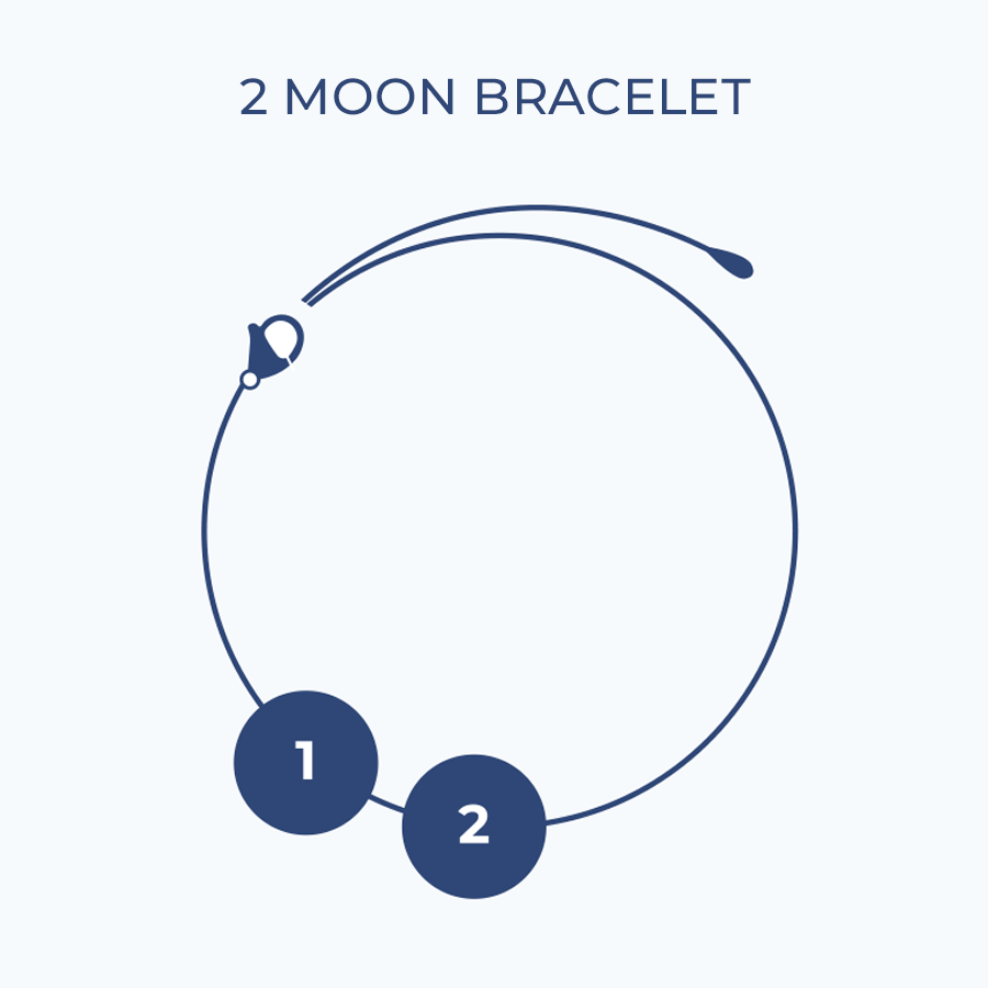 Moon phase Double Moon Pallene Bracelet Stainless steel