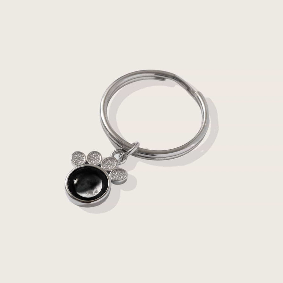 Precious Paw Keychain in stainless steel