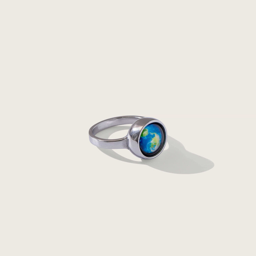 Stainless steel Earthglow Milestone Ring 