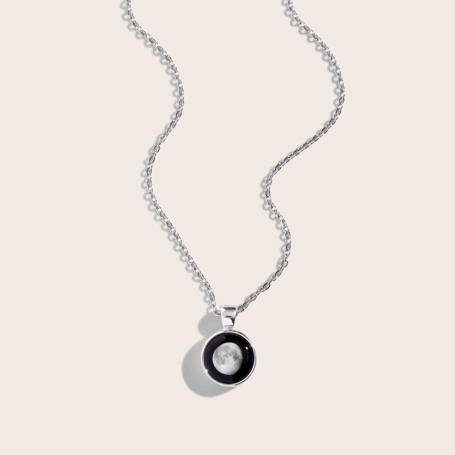 Meteor Necklace in Silver Moonglow jewelry 
