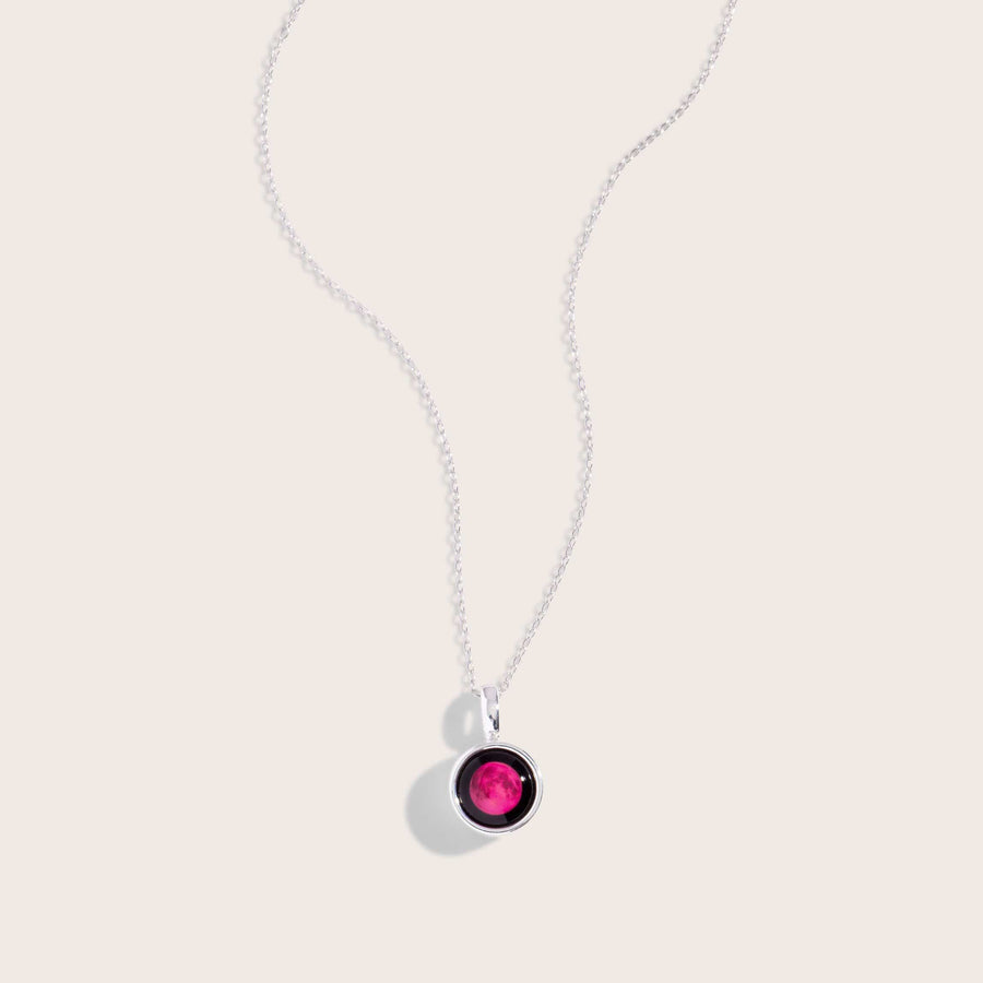 Pink Moon Sky Light Necklace