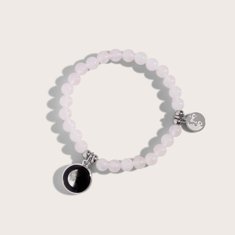 Moonstone Beaded Bracelet in White Moonglow Jewelry 