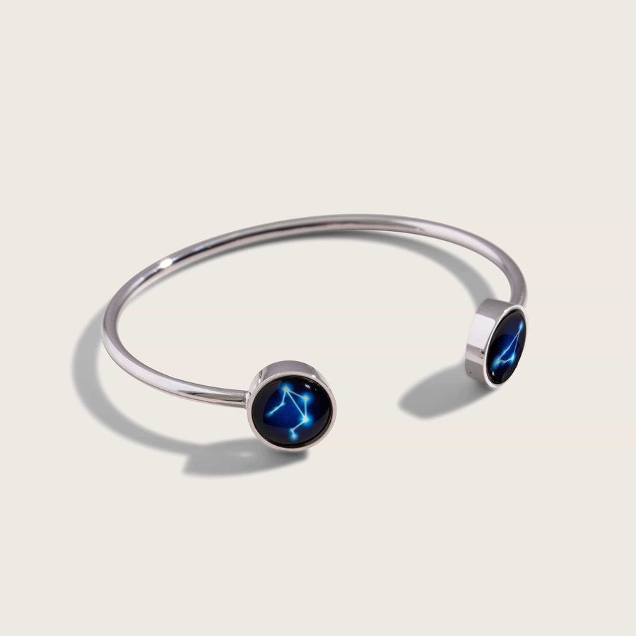 Astral Dyad Cuff in Stainless Steel 