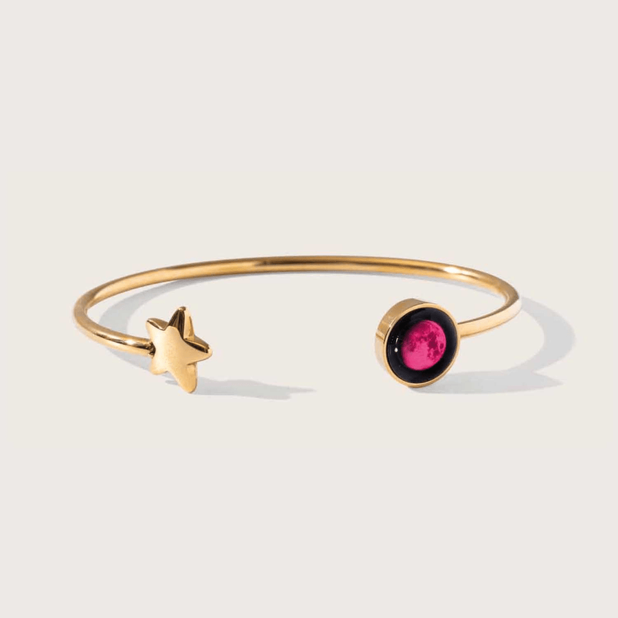 Pink Moon Crépuscule Cuff in Gold