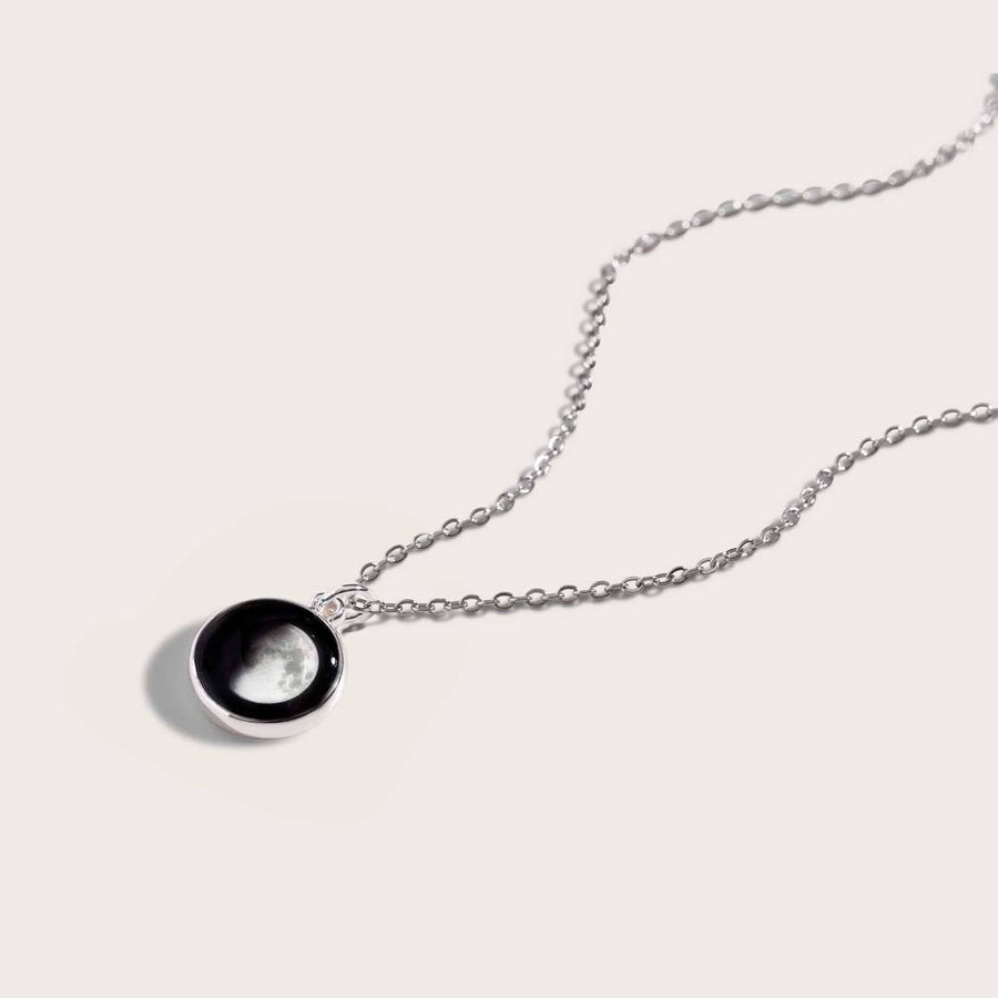 Silver Moon phase Charmed Simplicity necklace