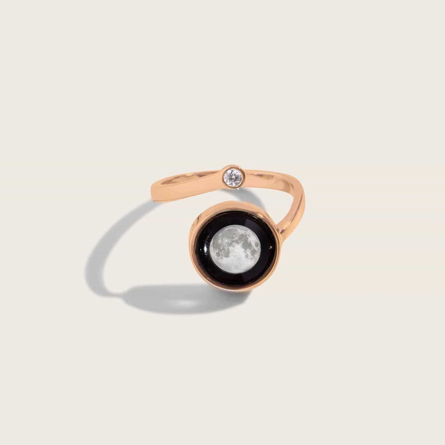 Cosmic Spiral Ring in Rose Gold