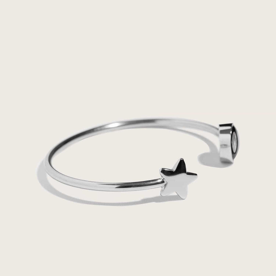 Moon phase Crépuscule Cuff in Stainless Steel