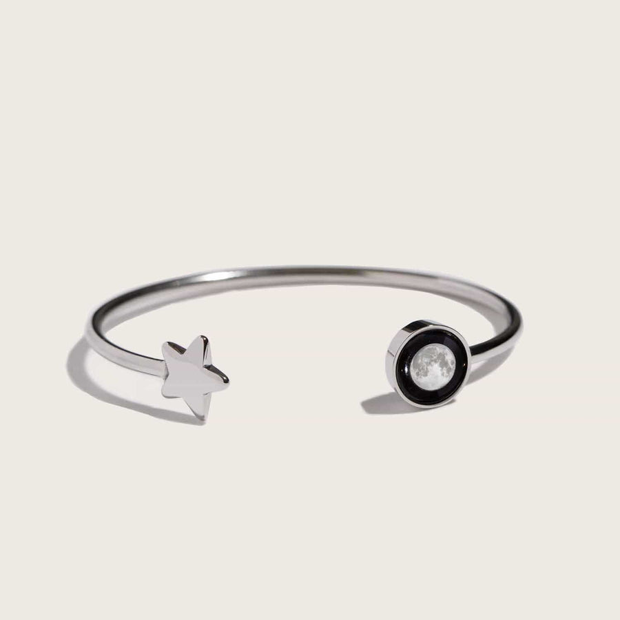 Moon phase Crépuscule Cuff in Stainless Steel