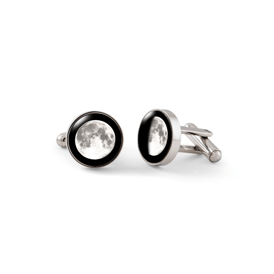 The Maginus Cufflinks in Silver Stainless Steel