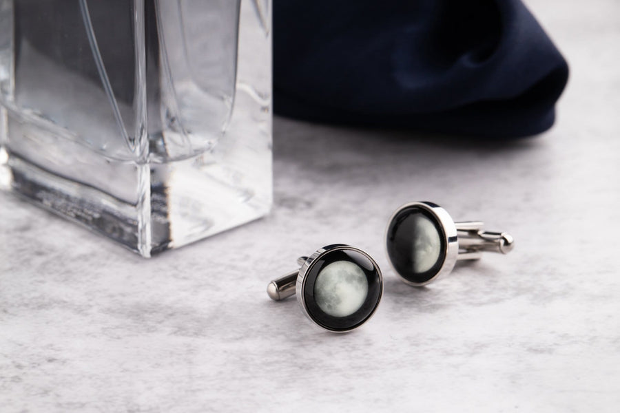 The Maginus Cufflinks in Silver Stainless Steel