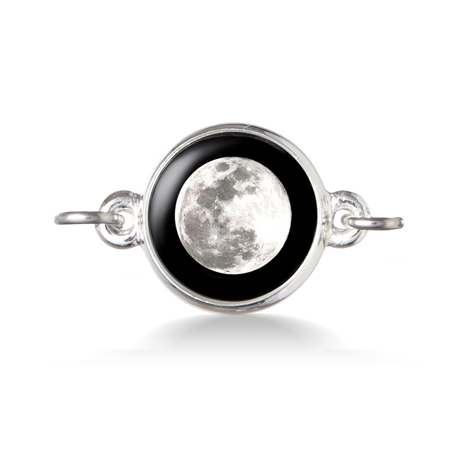Silver plated Peace Charm moon jewelry