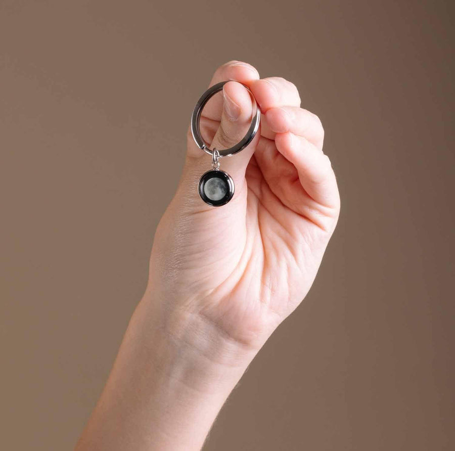 Moon phase keychain 2025