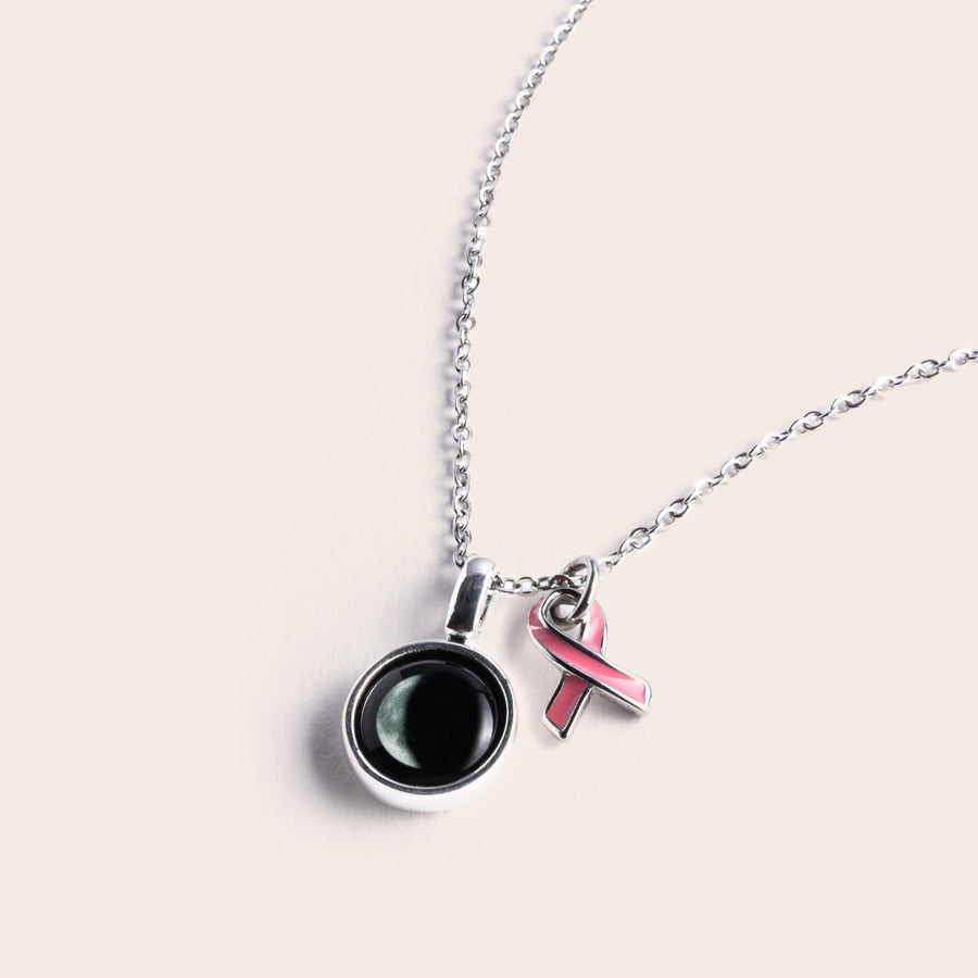 Pink Ribbon Sky Light in Stainless Steel